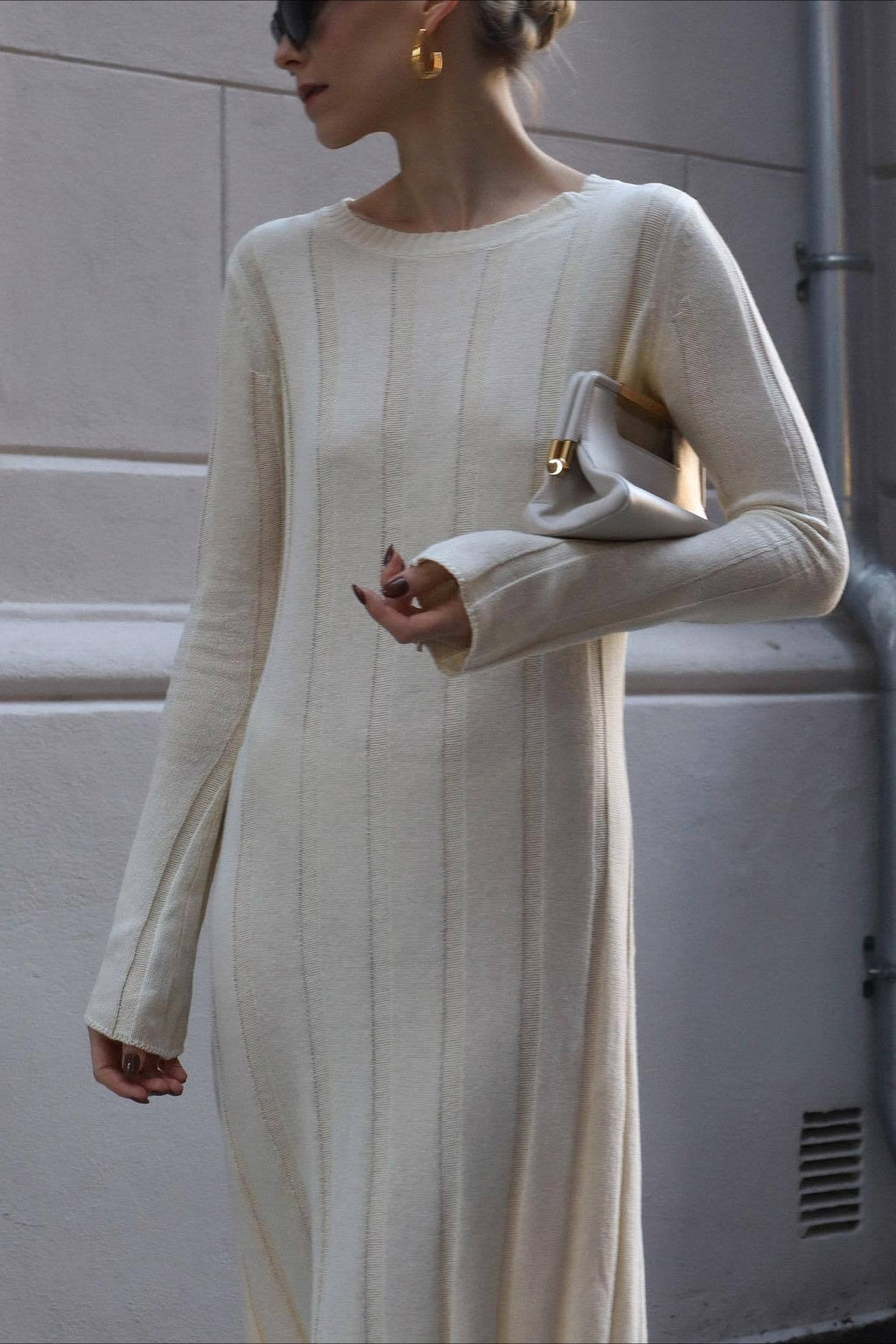 A-Line Maxi Sweater Dress
