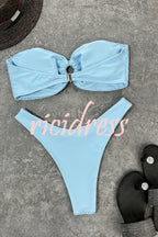 | Bandeau Bikini with Ring Neckline