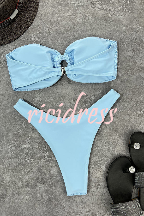 | Bandeau Bikini with Ring Neckline