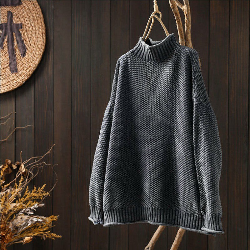 | Knitted turtleneck sweater