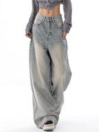 Vintage Light Wash High Rise Boyfriend Jeans