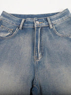 Y2K Vintage Slant Pocket Denim Shorts