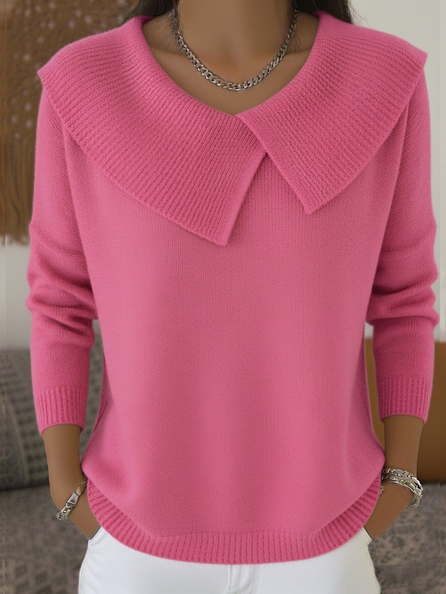 | Warm Sweater with Soft Collar