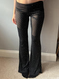 Polka Dots Flare Leg Pants