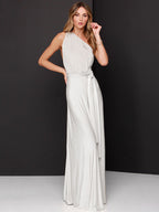 Convertible Women Sleeveless Maxi Dress - Multiway Solid Color Backless Gown - Summer Beach Wedding Bridesmaid Dress 2026