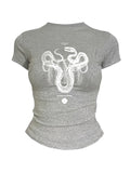Snake Print Short Sleeve Tee