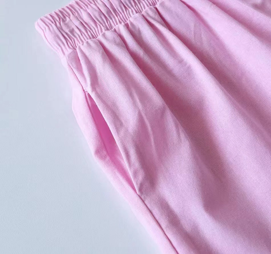 Casual  Loose Wide Legs Two-Pieces Set
