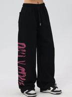 Street Lettering Printed Sweatpants