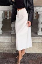 High-Waist Straight Skirt