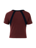 Patchwork Stripe Logo Short Sleeve Tee