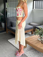 American Floral Print Two Piece