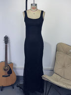 Glamorous Sparkle Square Neck Bodycon Mermaid Maxi Dress For Women 2026