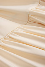 Ruched Asymmetrical Sleeveless Maxi Dress