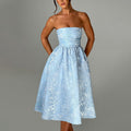 Jacquard A-Line Midi Dress