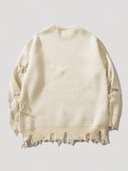 Street Skull Print Oversized Sweaters