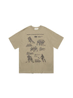 Retro Print Oversized Short Sleeve Tee