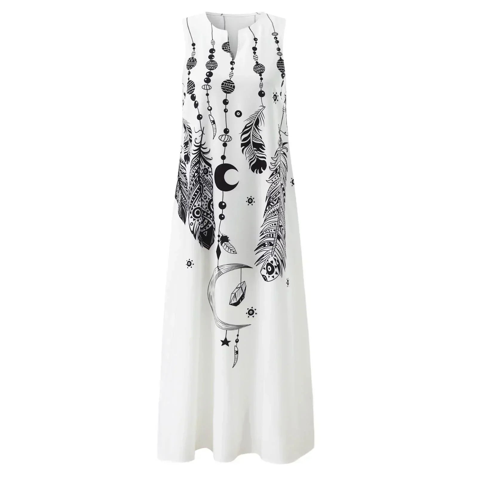 Luz Minimalist María Florales Summer Maxi Dress Chic Silhouette Collection