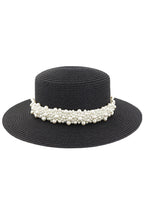 Pearl Embellished Beach Hat