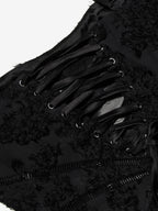 Trumpet Dress Spaghetti Straps Lace-up Floral Embroidery Prom Maxi Dresses