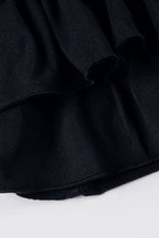 Tiered Strapless Puff Birthday Dress