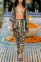 Moroccan Oversized Printed Shirt Dress Set
