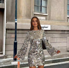 Silver Sequins Dress