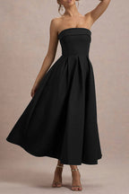 Celine Strapless Midi Dress