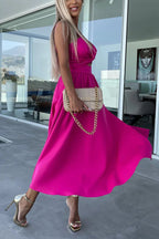Genoveva Effortless Midi Dress with Cut Out Pockets Designer Edit