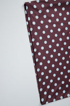 Polka Dot Bandeau Top High Waist Color Block Bodycon Skirt Set