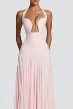 Seraphina Deep V Maxi Dress
