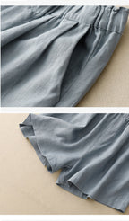 Cotton and linen casual all-match shorts