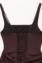 Strapless Bow Tie Detail Bodycon Mini Dress