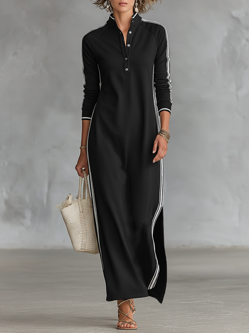 | Minimalist Sweatshirt Maxi Dress