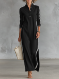 | Minimalist Sweatshirt Maxi Dress