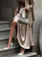 Satin Skirt For Women Autumn Long Bottoms For Women