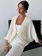 Cross Deep V-neck Sweaters