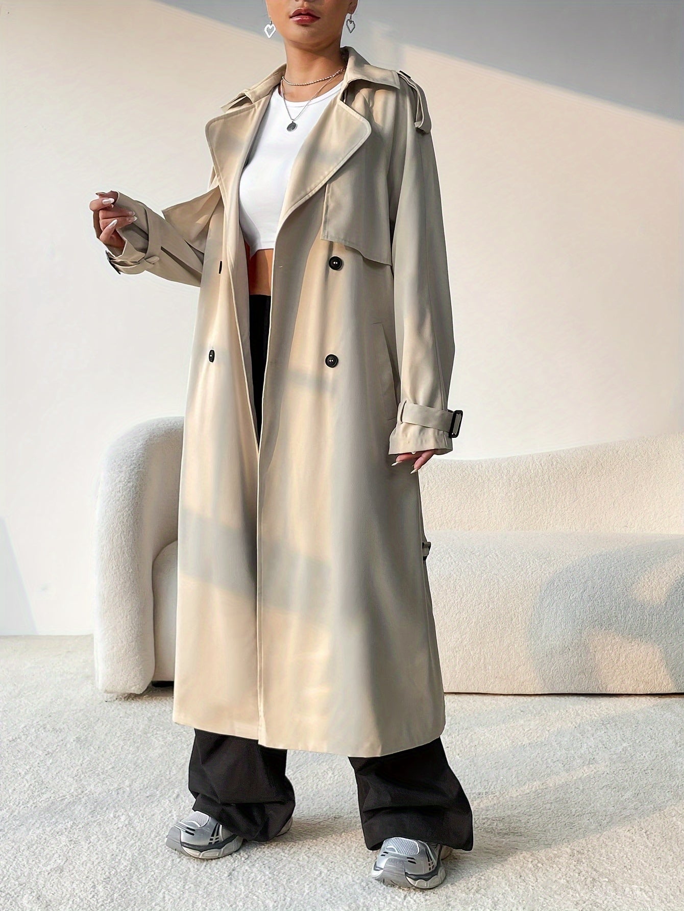 | Comfortable winter trench coat