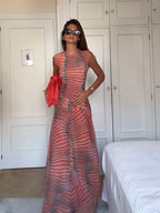 Sunset Wave Stripe Two Set
