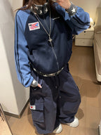 Star American-Style Zipper Hoodie Jacket