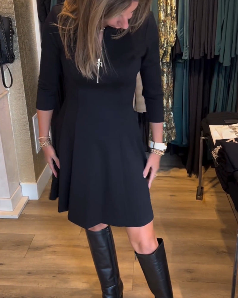 Paty Effortless Zip Dress Elevated Occasion Wear