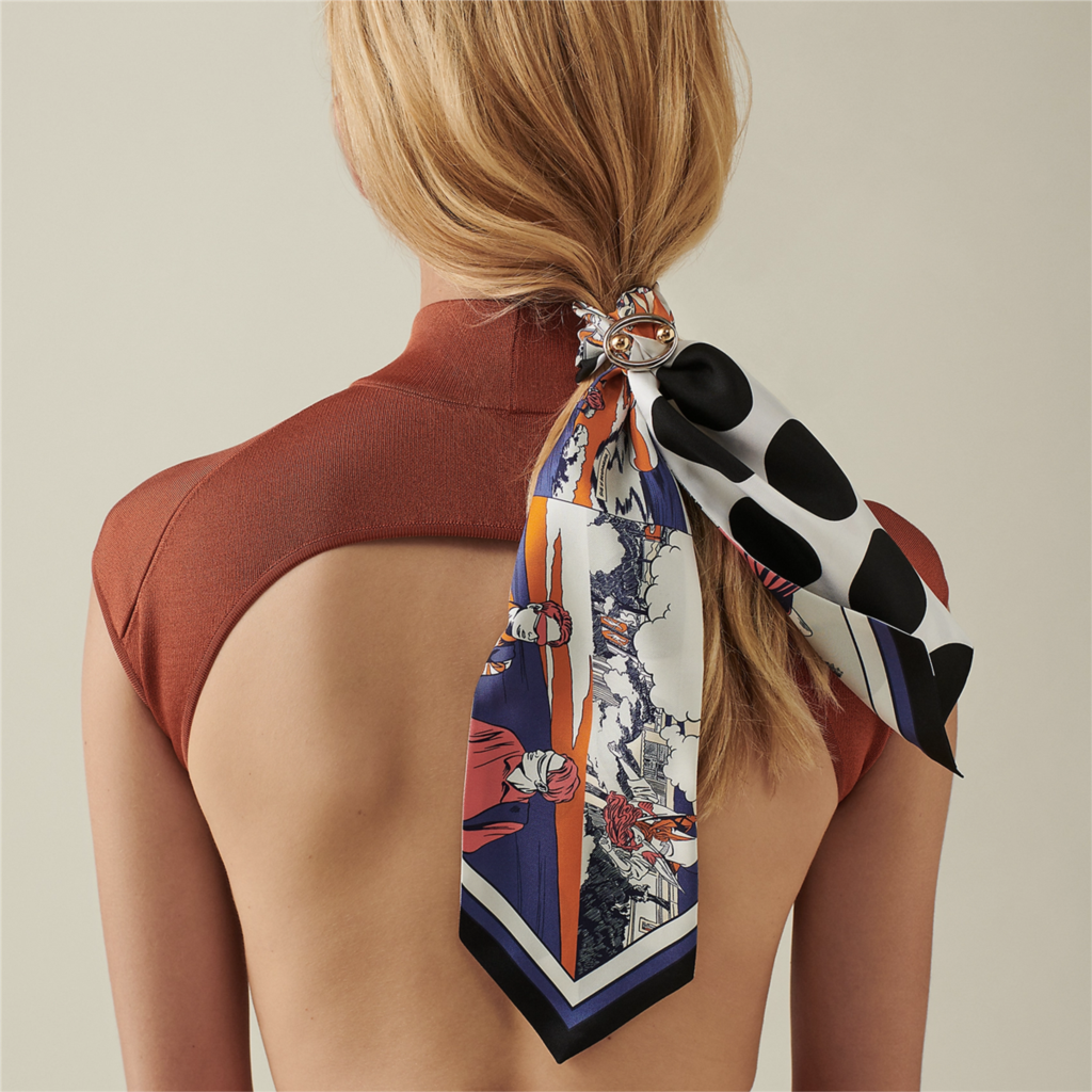 The Lila — Silk Skinny Scarf