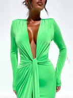Daisy Bodycon Split Maxi Dress