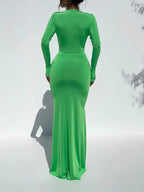 Daisy Bodycon Split Maxi Dress