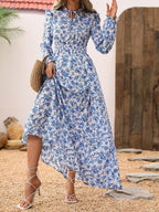 Daisy Floral Long Sleeve Maxi Dress