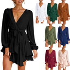 Natalia Exclusive Summer Wrap Mini Dress Boutique Collection