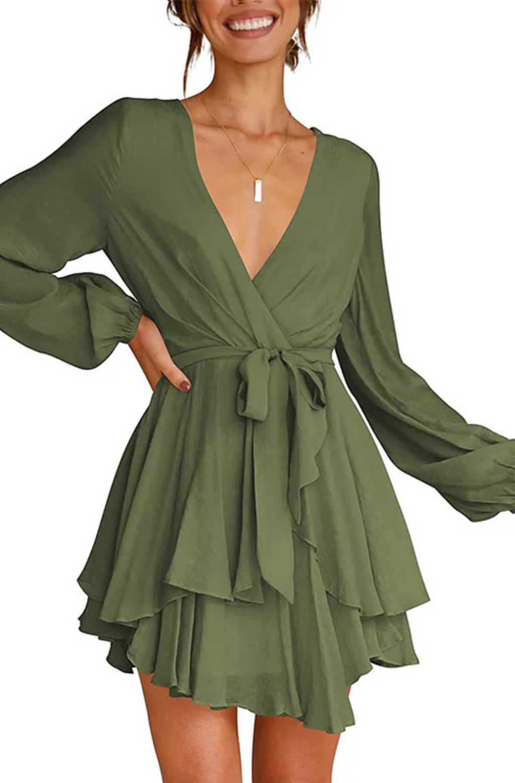 Natalia Exclusive Summer Wrap Mini Dress Boutique Collection