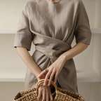Zulema Statement Long Wrap Dress Midi Everyday Luxe Edit