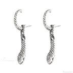 Dark Animal Serpent Clasp Character Earring