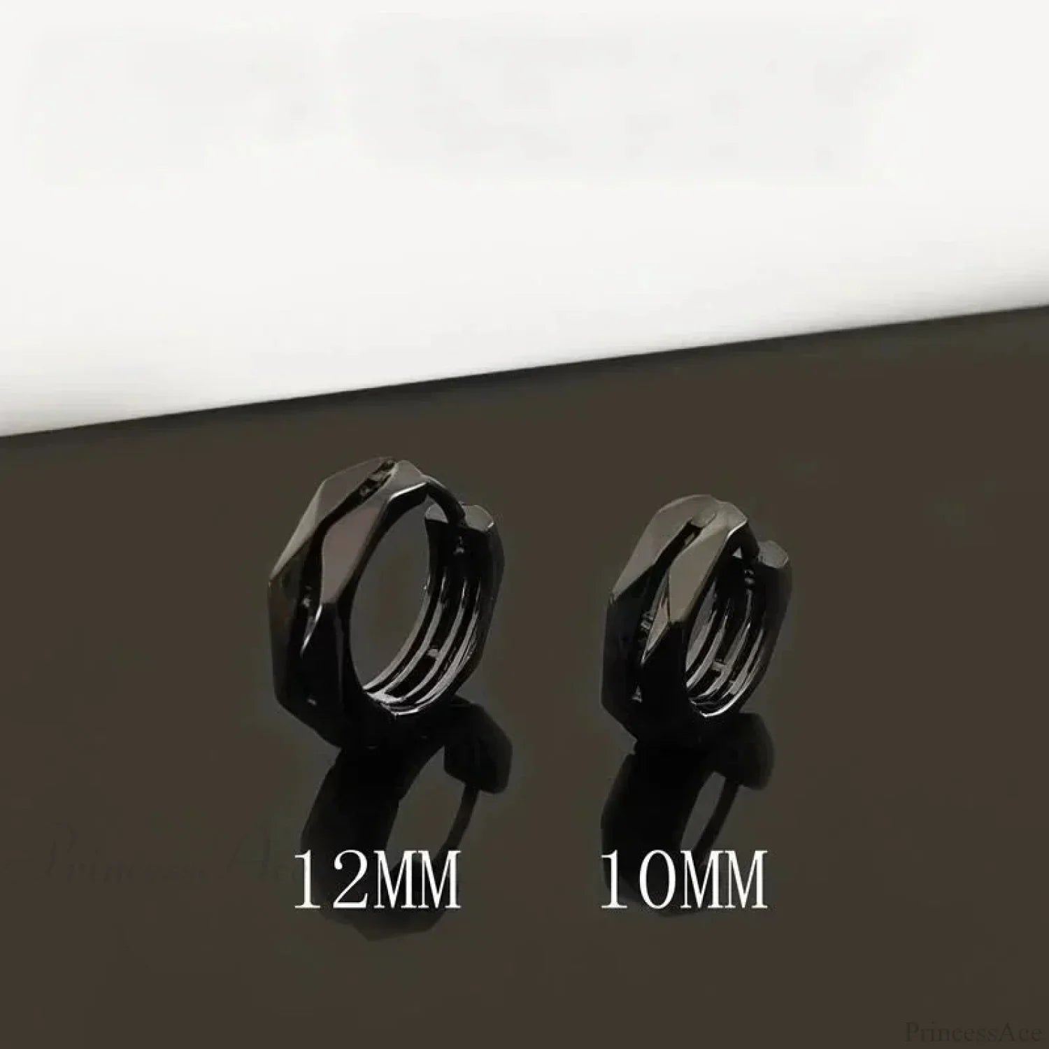 Dark Black Skull Awl Rock Declaration Earring