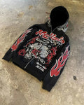 Dark Blazer Sleeve Zip Hoodie